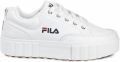 Fila Sandblast sneakers met plateauzool en logo Wit - Wit