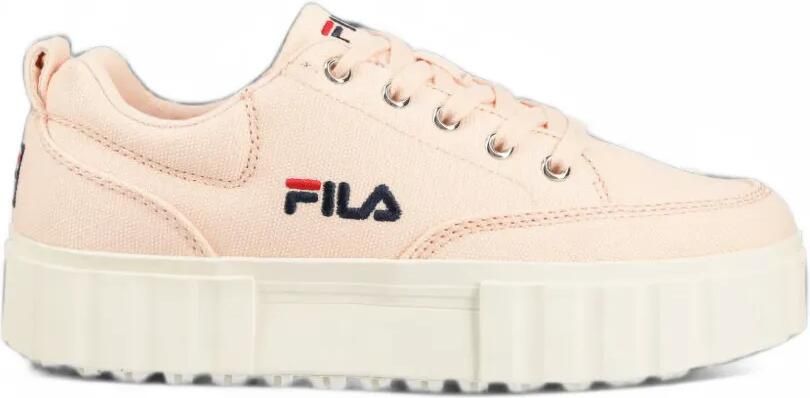 Fila Sneakers met plateauzool en logo Roze