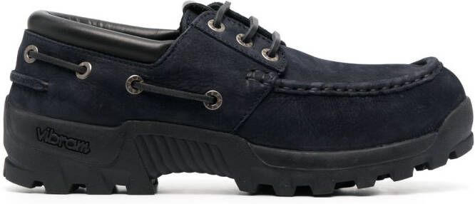 Filippa K Leren bootschoenen Blauw