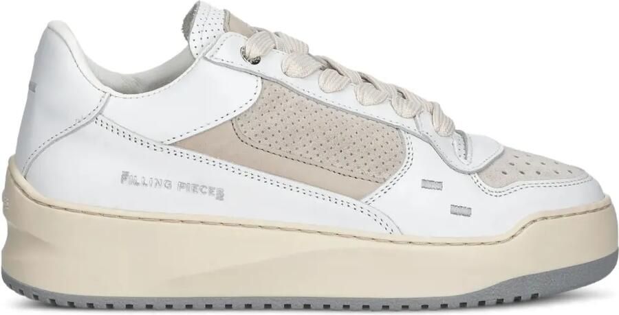 Filling Pieces Avenue Pixie sneakers met geperforeerd leren vlak Wit