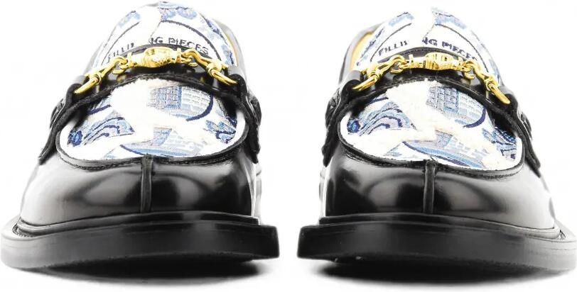 Filling Pieces Broken Plate loafers met ronde neus Zwart - Foto 4