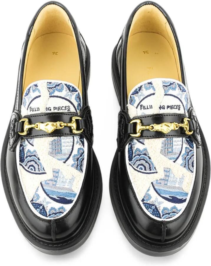 Filling Pieces Broken Plate loafers met ronde neus Zwart - Foto 2