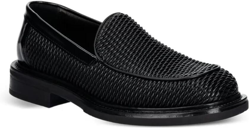 Filling Pieces Geweven leren loafers Zwart - Foto 2
