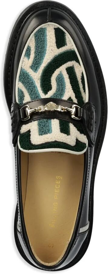 Filling Pieces leren loafers Zwart - Foto 4