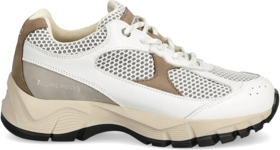 Filling Pieces Leren sneakers Wit