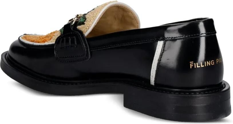 Filling Pieces Loafers met bit-bandje en ananas-patch Zwart - Foto 2