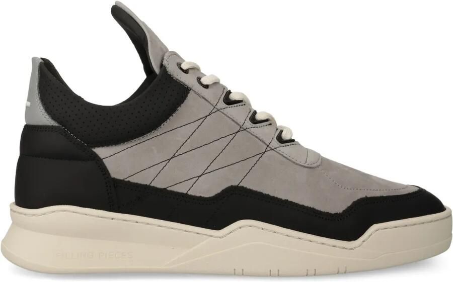 Filling Pieces Sneakers met borduurwerk Grijs