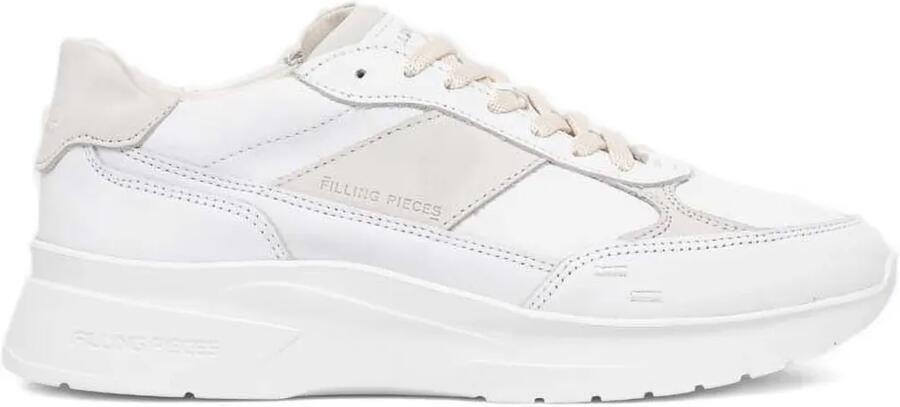 Filling Pieces Sneakers met plateauzool Wit