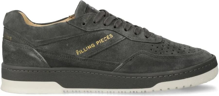 Filling Pieces Suède sneakers met logoprint Grijs