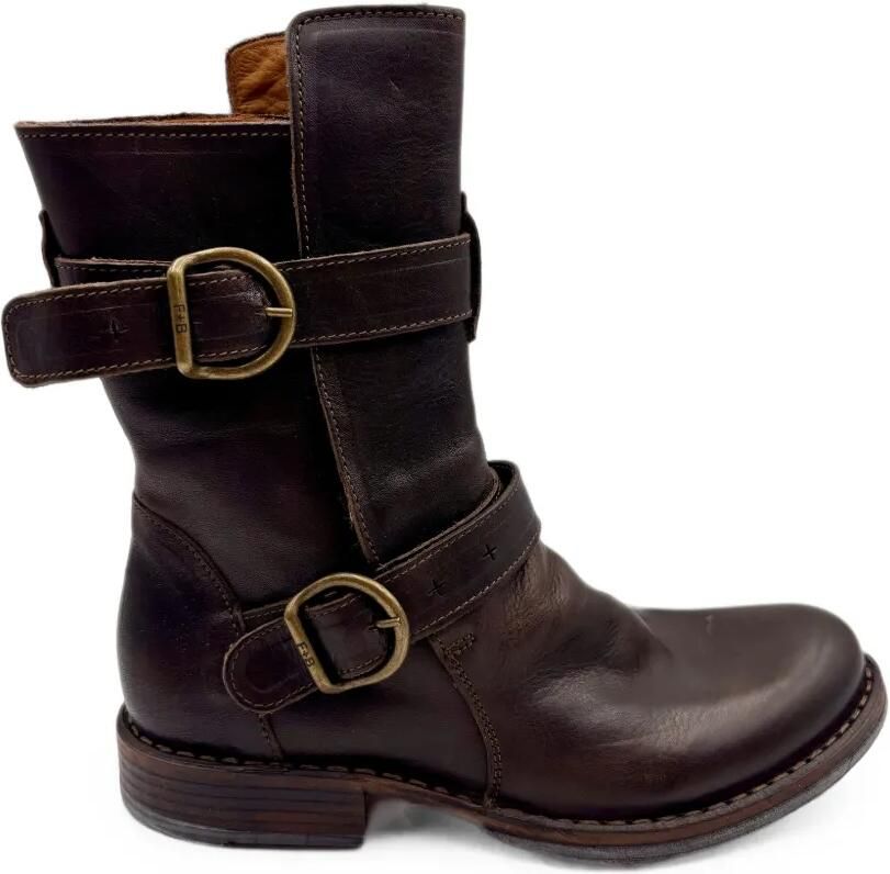 FIORENTINI + BAKER Cusna leren laarzen met gesp Bruin