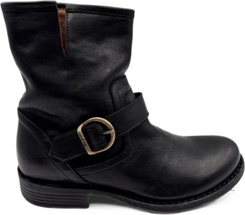 FIORENTINI + BAKER Eli-Eternity-Kurni enkellaarzen met gespbandje Zwart