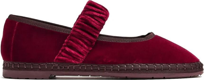FLABELUS Ballerina's met ruches Rood