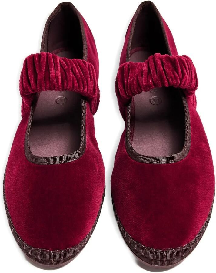 FLABELUS Ballerina's met ruches Rood - Foto 3
