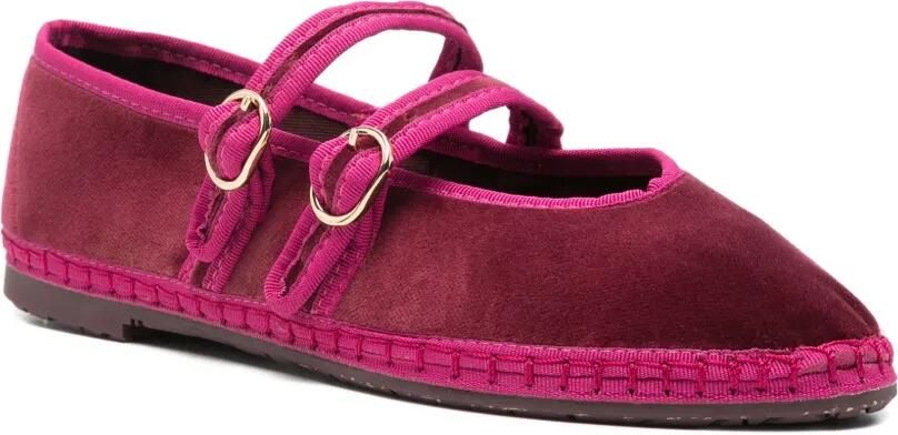 FLABELUS Claire ballerina's met gesp Rood - Foto 3