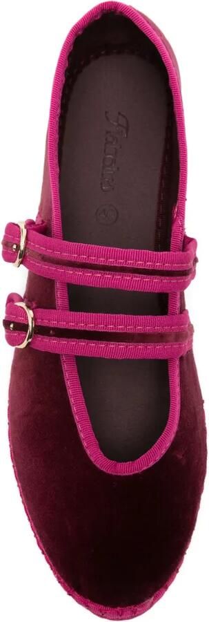 FLABELUS Claire ballerina's met gesp Rood - Foto 4
