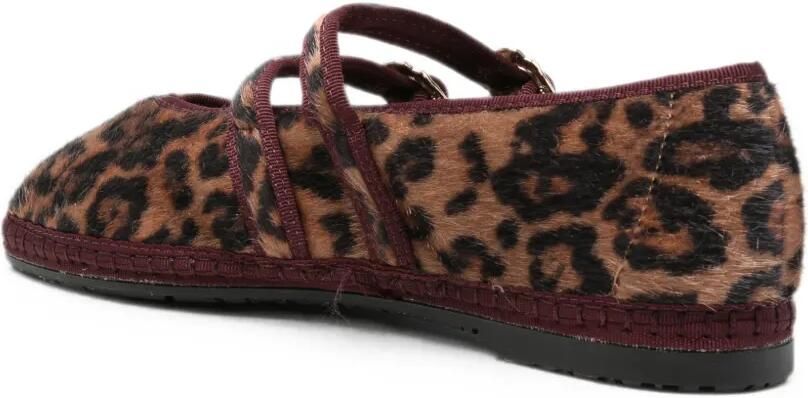 FLABELUS Claire ballerina's met luipaardprint Bruin - Foto 3