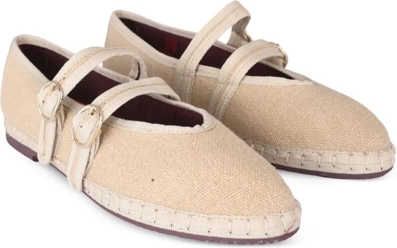 FLABELUS Claire buckle-fastening Mary Jane ballet flats Beige - Foto 4