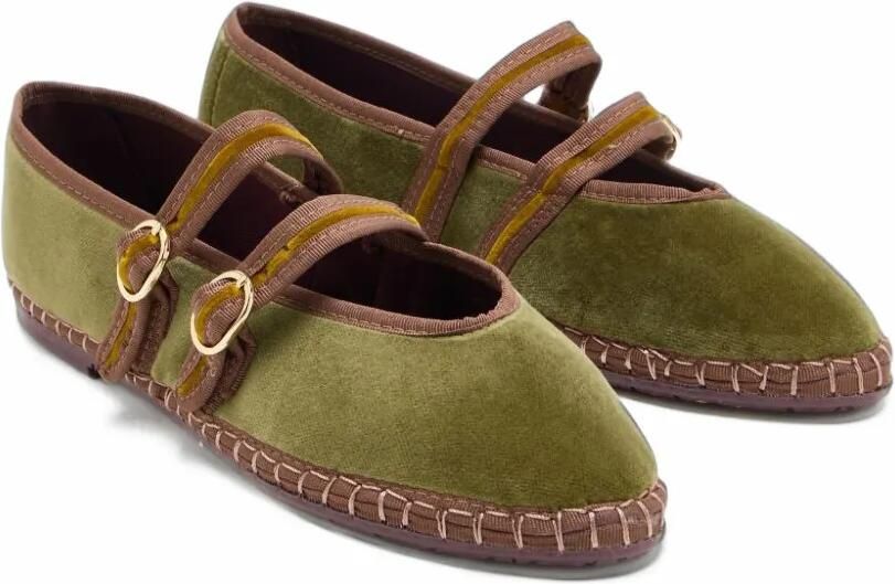 FLABELUS Claire double-strap ballet flats Groen - Foto 3