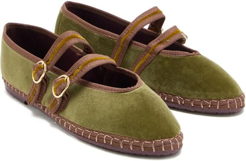FLABELUS Claire espadrilles met gespbandje Groen - Foto 3