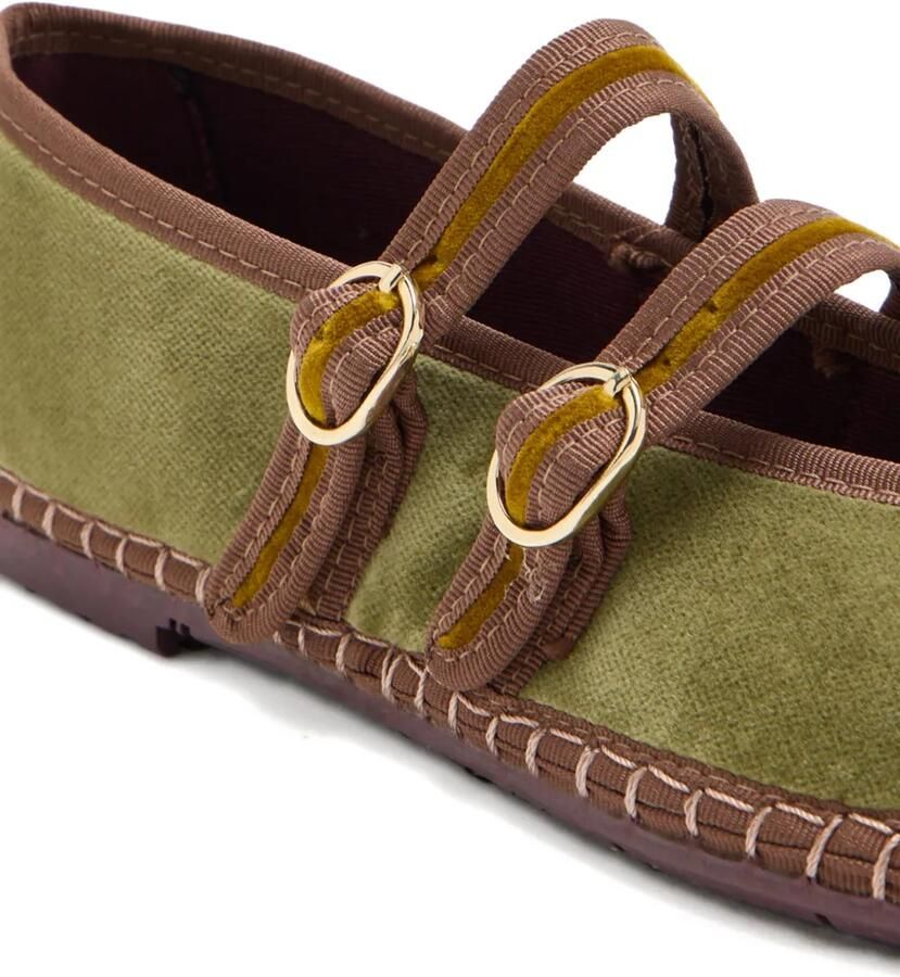 FLABELUS Claire espadrilles met gespbandje Groen - Foto 2