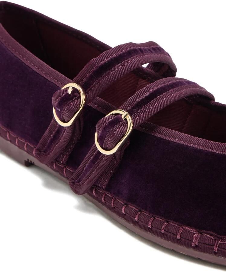FLABELUS Claire Garnet espadrilles met gesp Paars - Foto 2