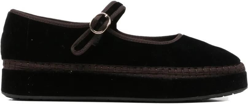 FLABELUS Double Sethe Mary Jane schoenen met plateauzool Zwart