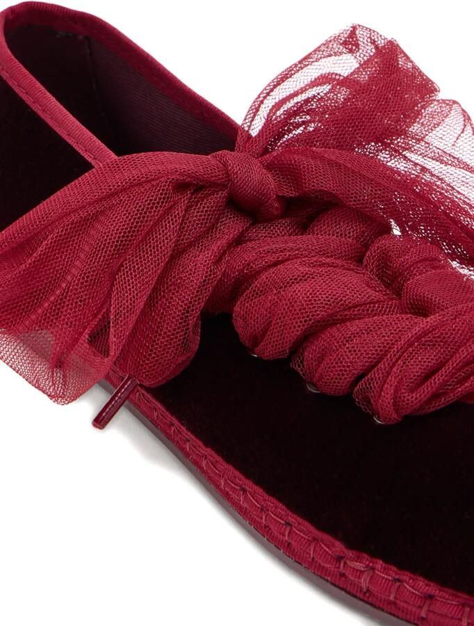 FLABELUS Ginevra espadrilles met tulen strik Rood - Foto 2
