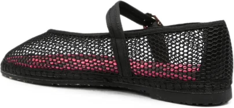 FLABELUS Isabella ballerina's met mesh Zwart - Foto 3
