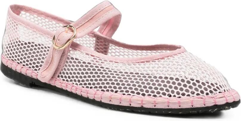FLABELUS Isabella ballerina's met visnet Roze