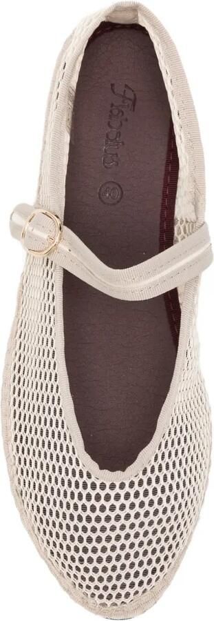 FLABELUS Isabella Mary Jane ballerina's Beige - Foto 3