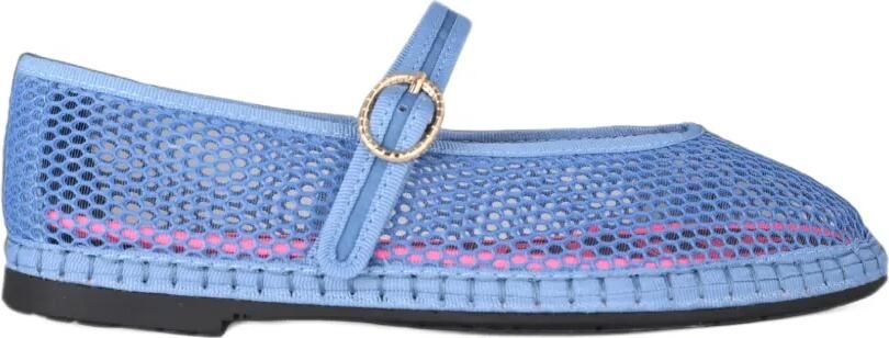 FLABELUS Isabella mesh ballet flats Blauw