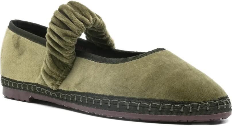 FLABELUS Mafalda ballerina's met ruches Groen - Foto 3