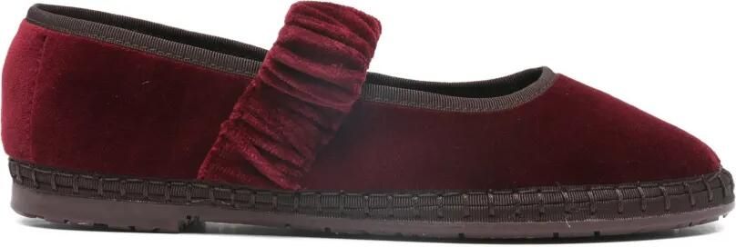 FLABELUS Mafalda ballerina's met ruches Rood