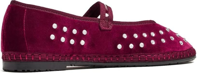 FLABELUS Mary Jane ballerina's verfraaid met studs Rood - Foto 4