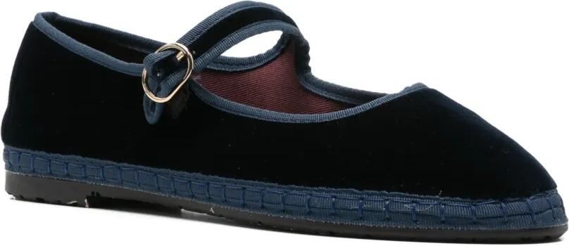 FLABELUS Molly fluwelen ballerina's Blauw - Foto 2