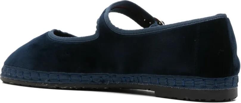 FLABELUS Molly fluwelen ballerina's Blauw - Foto 3