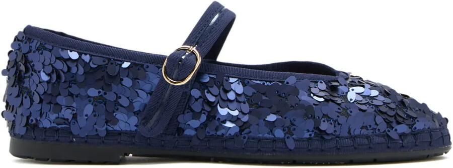FLABELUS Pierre espadrilles met pailletten Blauw