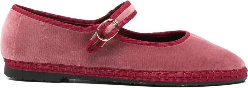 FLABELUS Theresa ballerina's met gespsluiting Roze