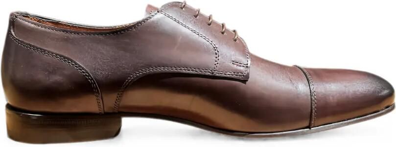 FLECS Veterschoenen met bewerkte neus Bruin - Foto 4