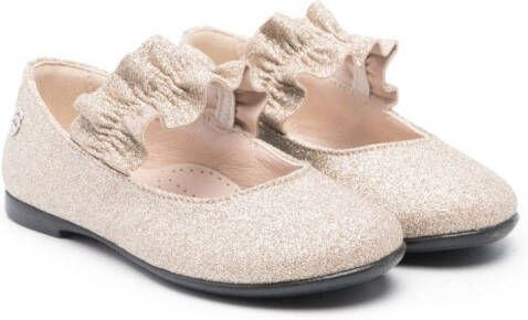 Florens Ballerina's met glitter Goud