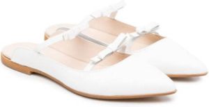 Florens Ballerina's met puntige neus Wit