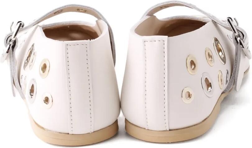 Florens Ballerina's met gesp en ringlets Beige - Foto 3