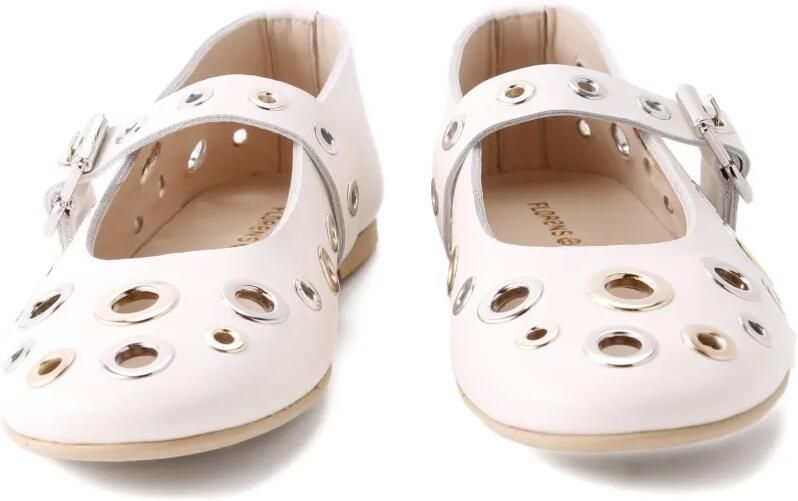 Florens Ballerina's met gesp en ringlets Beige - Foto 2