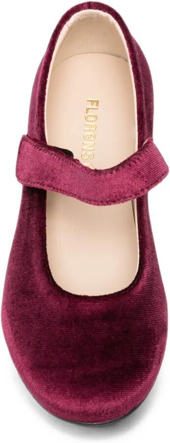 Florens Ballerina's met klittenband Rood