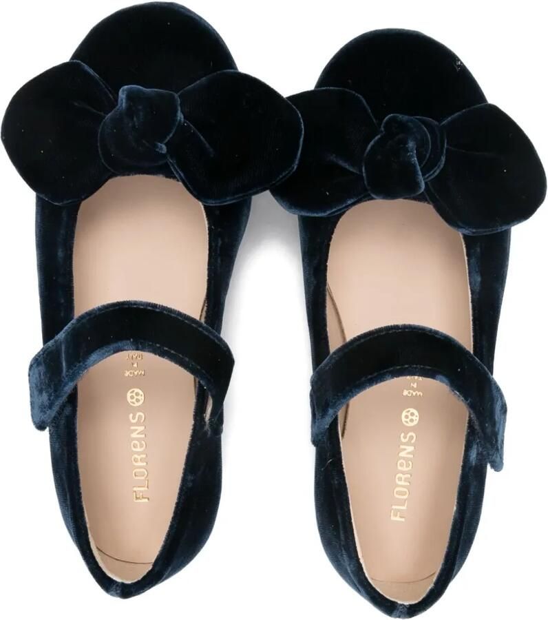 Florens Ballerina's met strikbandje Blauw
