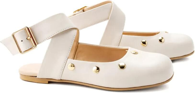Florens Ballerina's met studs Wit - Foto 2