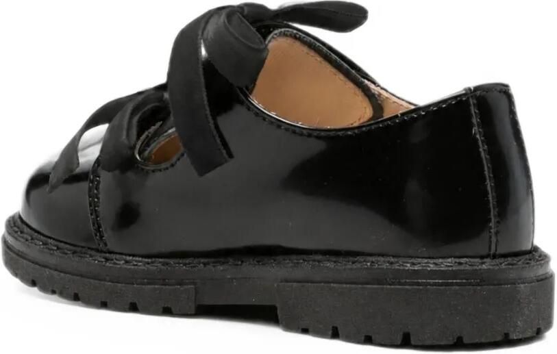 Florens bow-detail patent leather loafers Zwart - Foto 2
