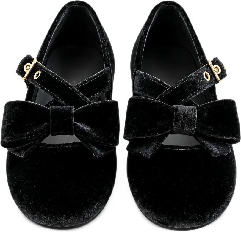 Florens bow-detail velvet ballet flats Zwart - Foto 2
