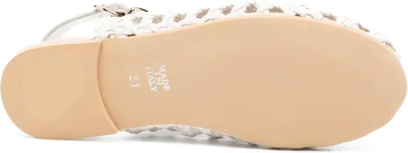 Florens Geweven sandalen met gesp Wit - Foto 4
