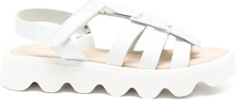 Florens Leren sandalen met glitter applicatie Wit - Foto 4